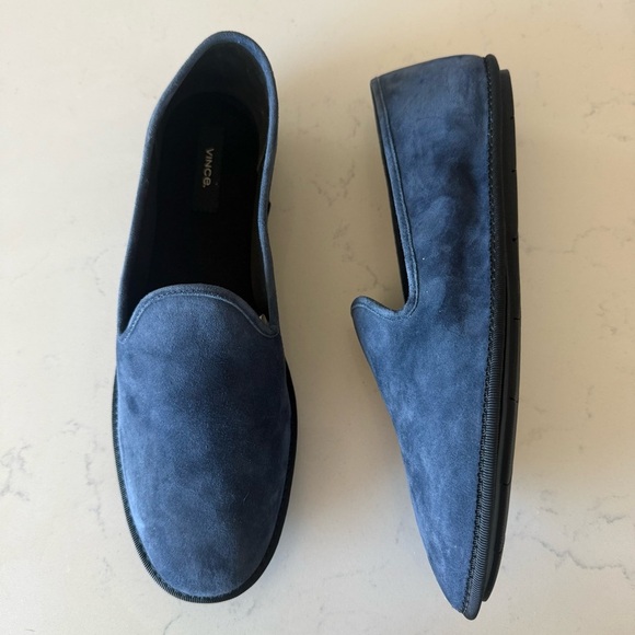 New Vince Nolan Slipper in Blue suede Size: 6 - Picture 1 of 5